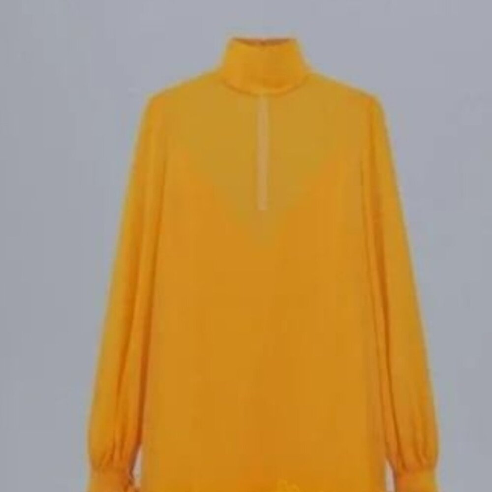 Feather Dress Yellow - Picture 5 of 12